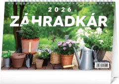 NOTIQUE Stolový kalendár Záhradkár 2026, 23,1 x 14,5 cm