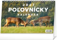NOTIQUE Stolový Poľovnícky kalendár 2027, 23,1 x 14,5 cm