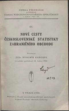 Nové cesty československé statistiky zahraničního obchodu