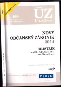 Nový občanský zákoník 2014 - rejstřík - redakční uzávěrka 26. 3. 2012