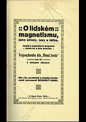O lidském magnetismu, jeho účinky, jevy a léčba