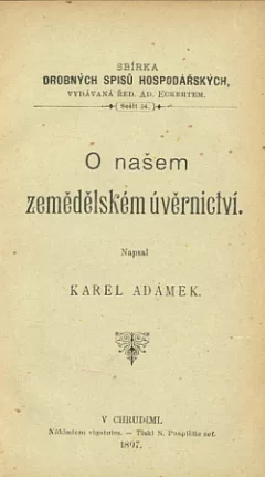 O našem zemědělském úvěrnictví