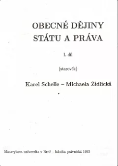 Obecné dějiny státu a práva I. - starověk