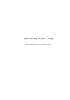 Bayesian reasoning and machine learning