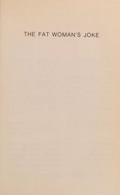 The fat woman's joke