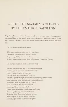 Napoleon and His Marshals