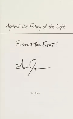 Against the fading of the light