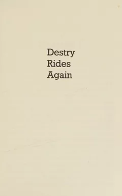 Destry rides again