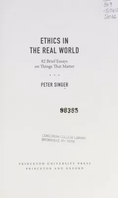 Ethics in the real world