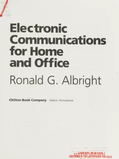 Electronic communications for home and office