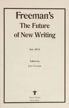 Freeman's the future of new writing