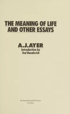 The meaning of life and other essays