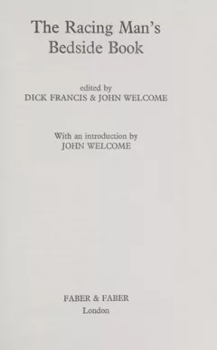 The racing man's bedside book