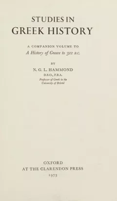 Studies in Greek history