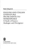 English and Italian literature from Dante to Shakespeare