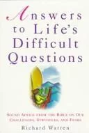 Answers to life's difficult questions