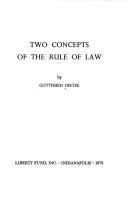 Two concepts of the rule of law.