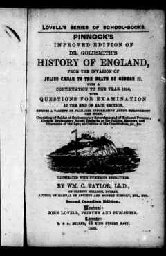 Pinnock's improved edition of Dr. Goldsmith's history of England