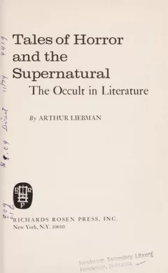 Tales of horror and the supernatural