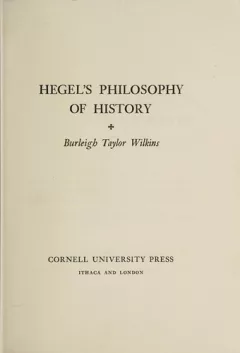 Hegel's philosophy of history.