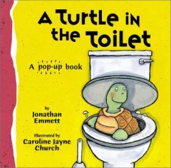 A turtle in the toilet