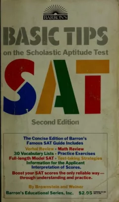 Basic tips on the scholastic aptitude test, SAT