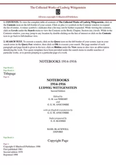 Notebooks, 1914-1916
