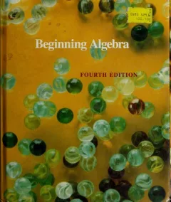Beginning algebra