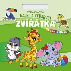 Omalovánka Čtverec Nalepuj a vybarvuj! Zvířátka