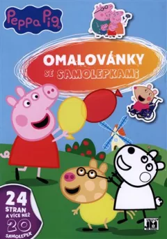 Omalovánky A4 se samolepkami - Peppa Pig