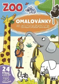 Omalovánky se samolepkami ZOO