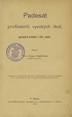 Padesát professorů vysokých škol, upřímných katolíků z XIX. století