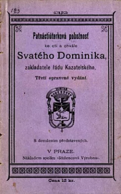 Patnáctiúterková pobožnost ke cti a chvále Svatého Dominika, zakladatele řádu kazatelského