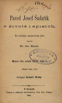 Pavel Josef Šafařík v životě i spisích