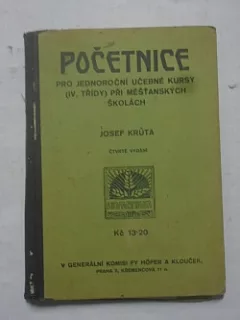 Početnice pro jednoroční učebné kursy (IV. třídy) při měšťanských školách