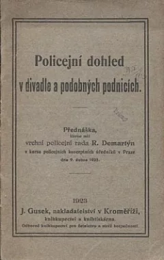 Policejní dohled v divadle a podobných podnicích