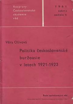 Politika československé buržoasie v letech 1921-1923