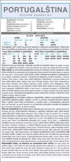 PORTUGALŠTINA souhrn gramatiky
