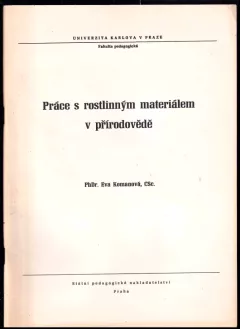 Práce s rostlinným materiálem v přírodovědě