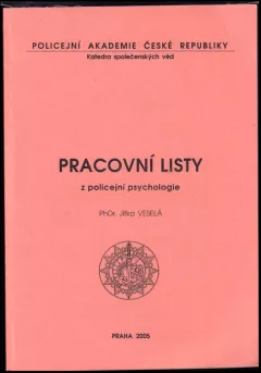 Pracovní listy z policejní psychologie