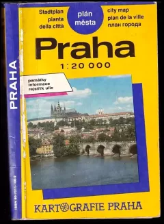 Praha. Plán města. 1:20 000
