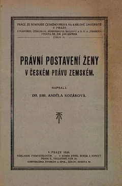Právní postavení ženy v českém právu zemském