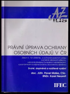 Právní úprava ochrany osobních údajů v ČR