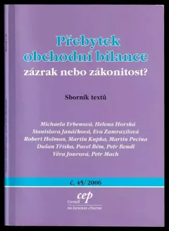 Přebytek obchodní bilance - zázrak, nebo zákonitost?