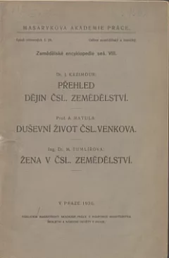 Přehled dějin čsl. zemědělství
