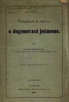 Příspěvek k otázce o degeneraci ječmene