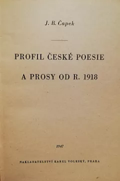 Profil české poesie a prosy od r. 1918
