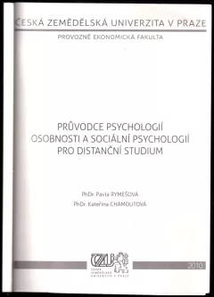 Průvodce psychologií osobnosti a sociální psychologií pro distanční studium