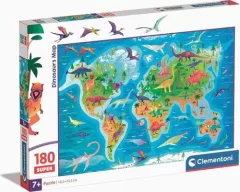 Puzzle Dinosauří mapa 180 dílků