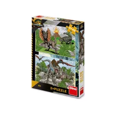Puzzle Jurský svět 2x48 dílků